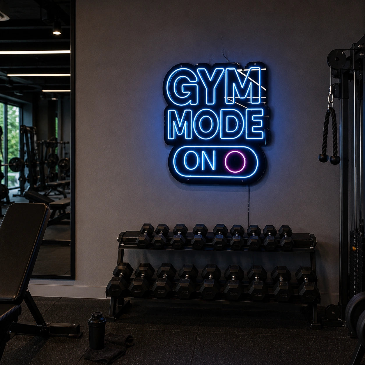 Gym Mode LED Neon Sign - 04 Size Image