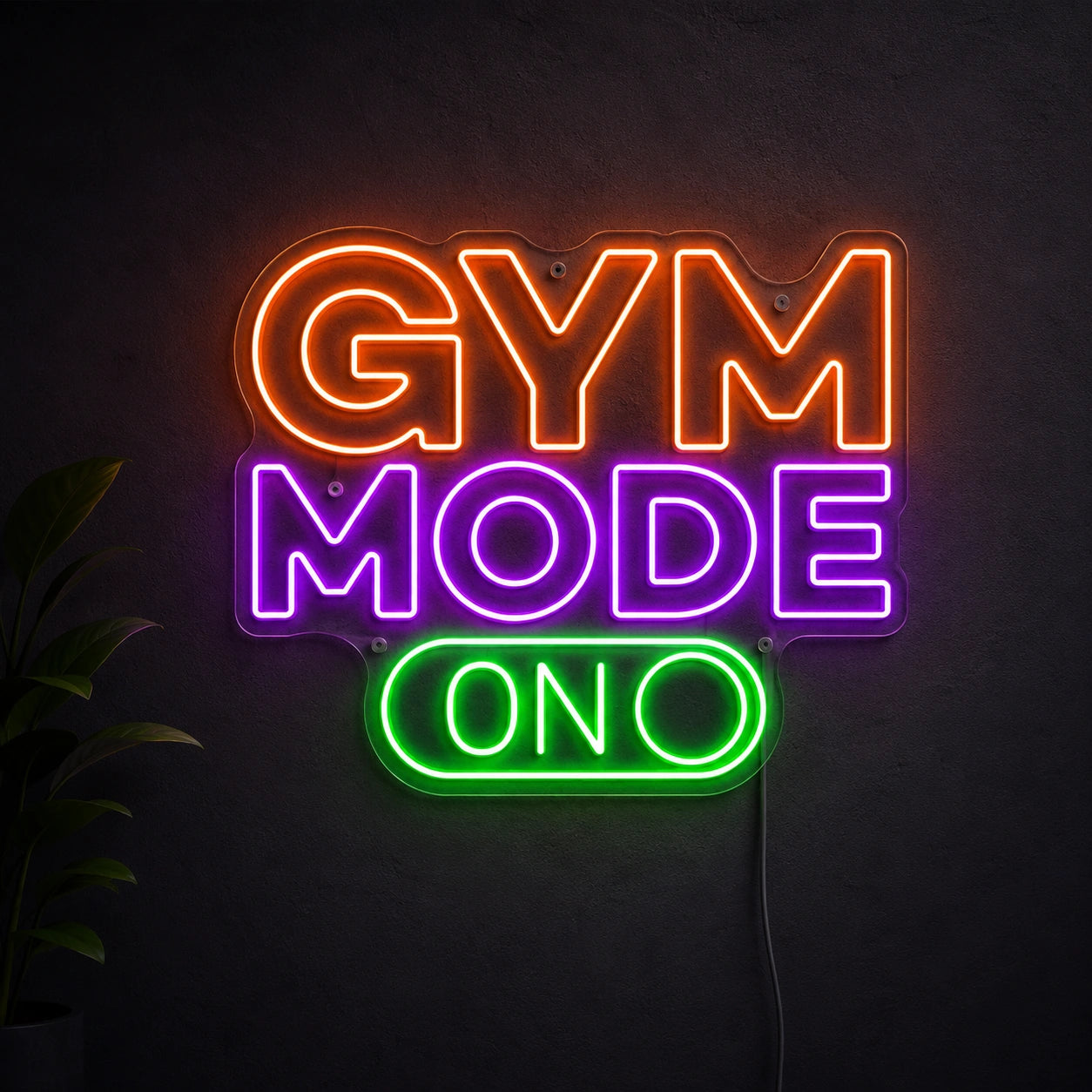 Gym Mode On Neon Sign LED Neon Sign main product image