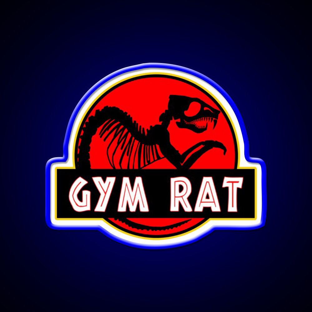 Gym Rat Bodybuilding Fitness Gym Fitness Led Neon Sign Rgb Color