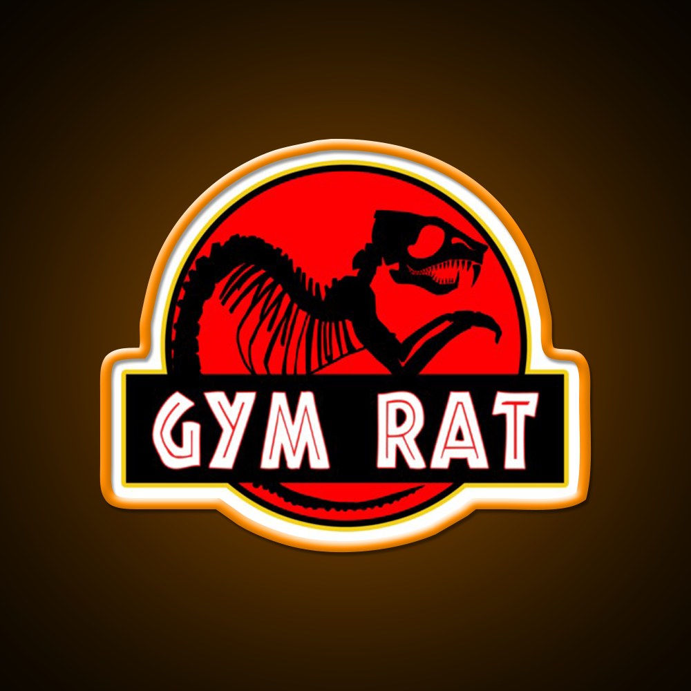 Gym Rat Bodybuilding Fitness Gym Fitness Led Neon Sign Rgb Color