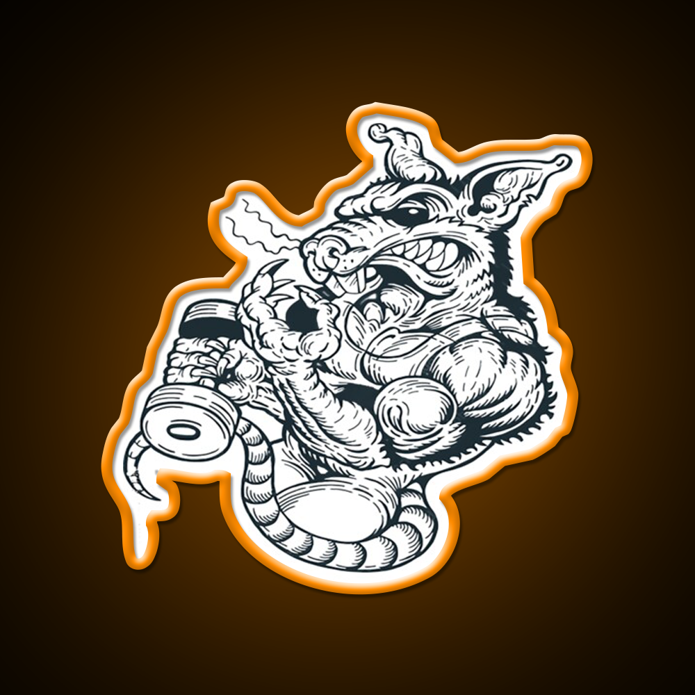 Gym Rat Gym Fitness Led Neon Sign Rgb Color