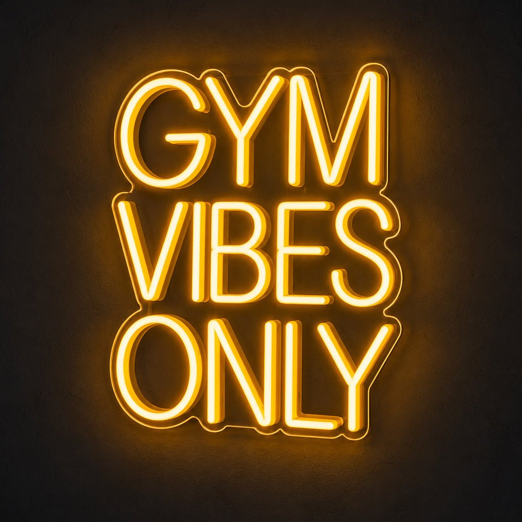 Gym Vibes Only LED Neon Sign - Shineneon