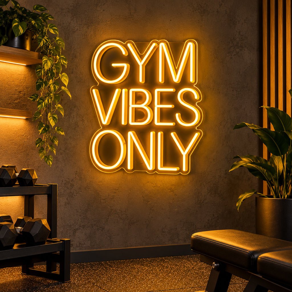 Gym Vibes Only LED Neon Sign - Shineneon