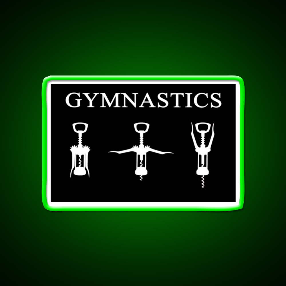 Gymnastics Man Cave Bar Led Neon Sign Rgb Color