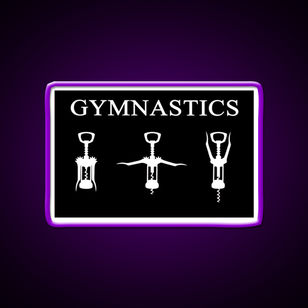 Gymnastics Man Cave Bar Led Neon Sign Rgb Color