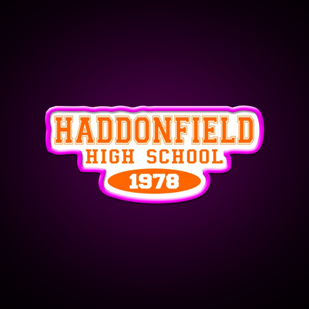 Haddonfield High School Whiskey Drink Bar Led Neon Sign Rgb Color