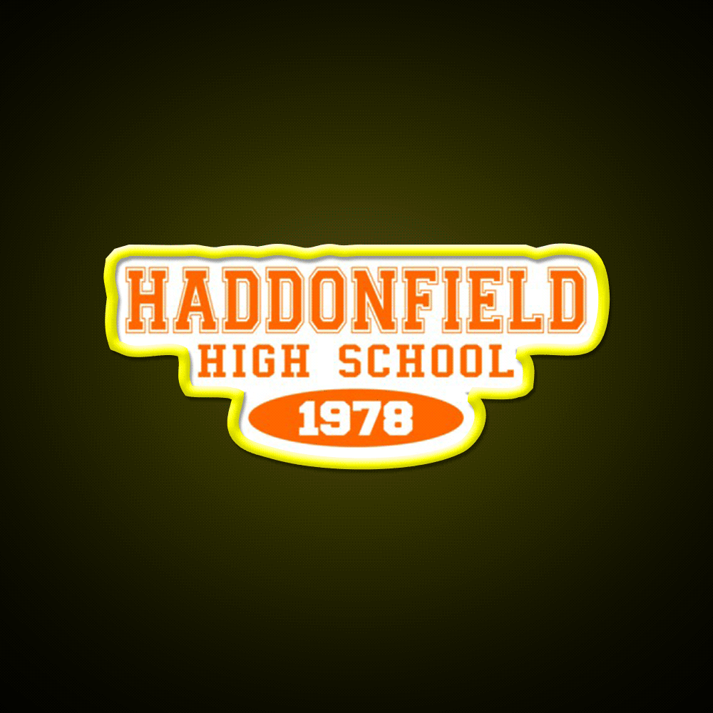 Haddonfield High School Whiskey Drink Bar Led Neon Sign Rgb Color
