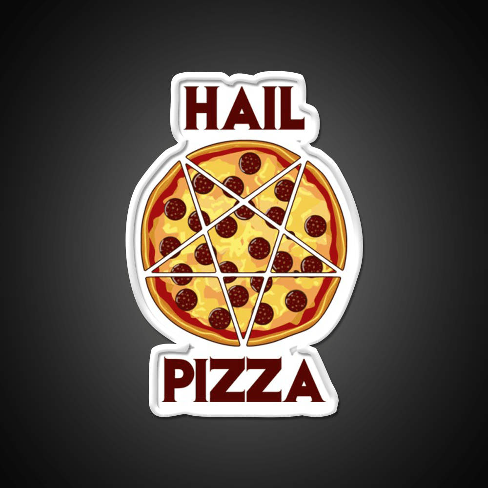 Hail Pizza Without Olives Snack Food Led Neon Sign Rgb Color - Shineneon
