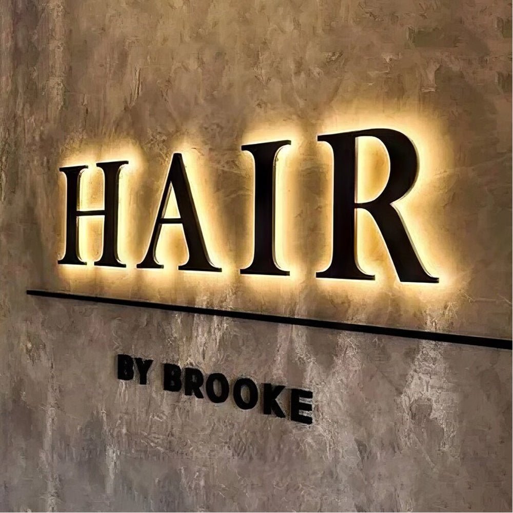 Hair 3D Backlit Channel Letters Led Light Sign - Shineneon