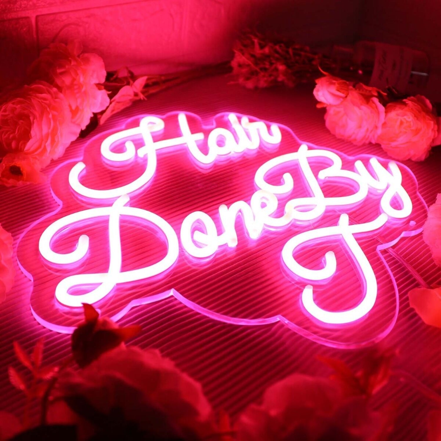 Hair Done By J Red Led Neon Sign | Shineneon