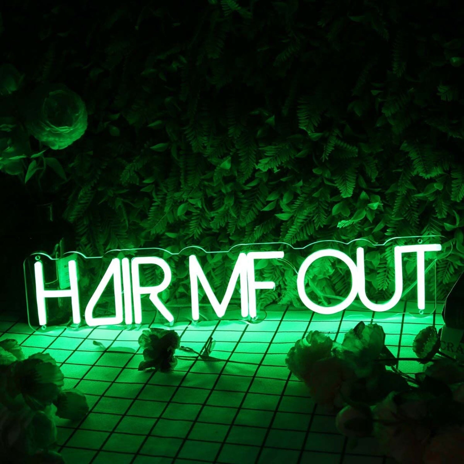 Hair Me Out Green Led Neon Sign | Shineneon