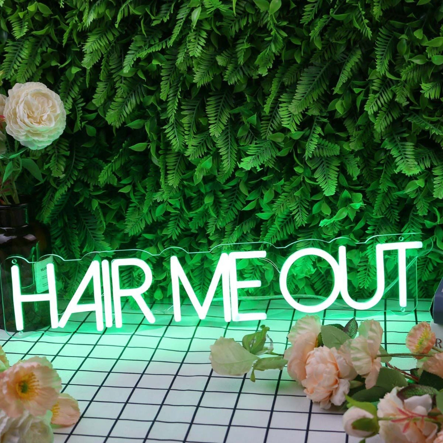 Hair Me Out Green Led Neon Sign | Shineneon