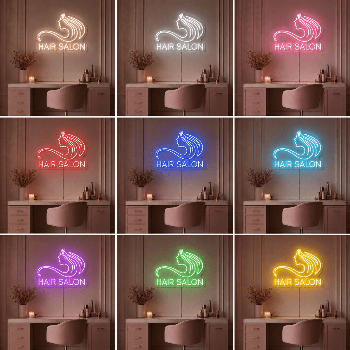 Hair Salon LED Neon Sign Bedroom Decor - Shineneon