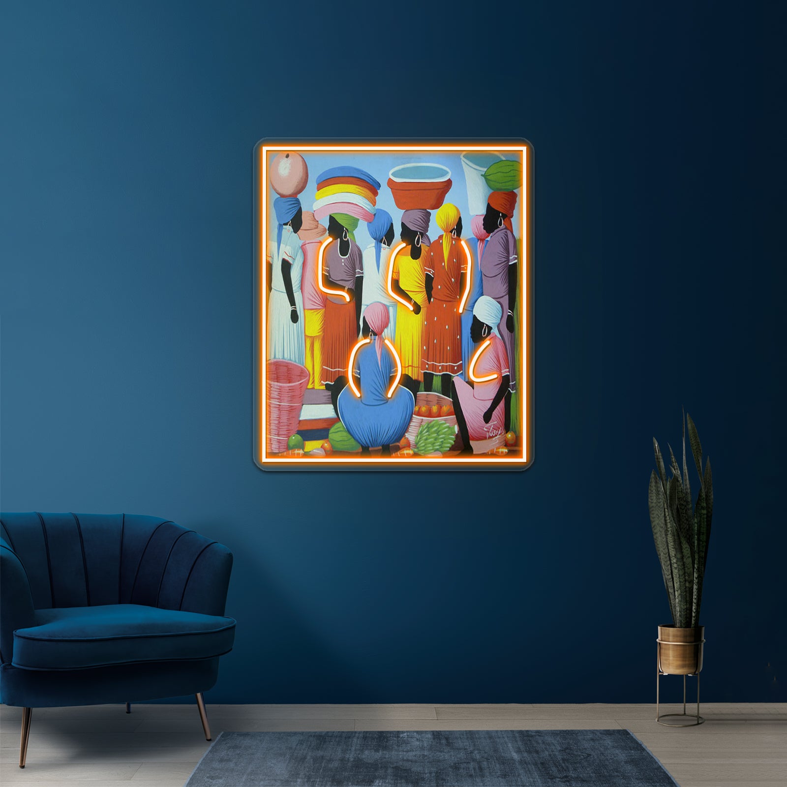 Haiti Print Art Wall Artwork Neon Signs | Shineneon