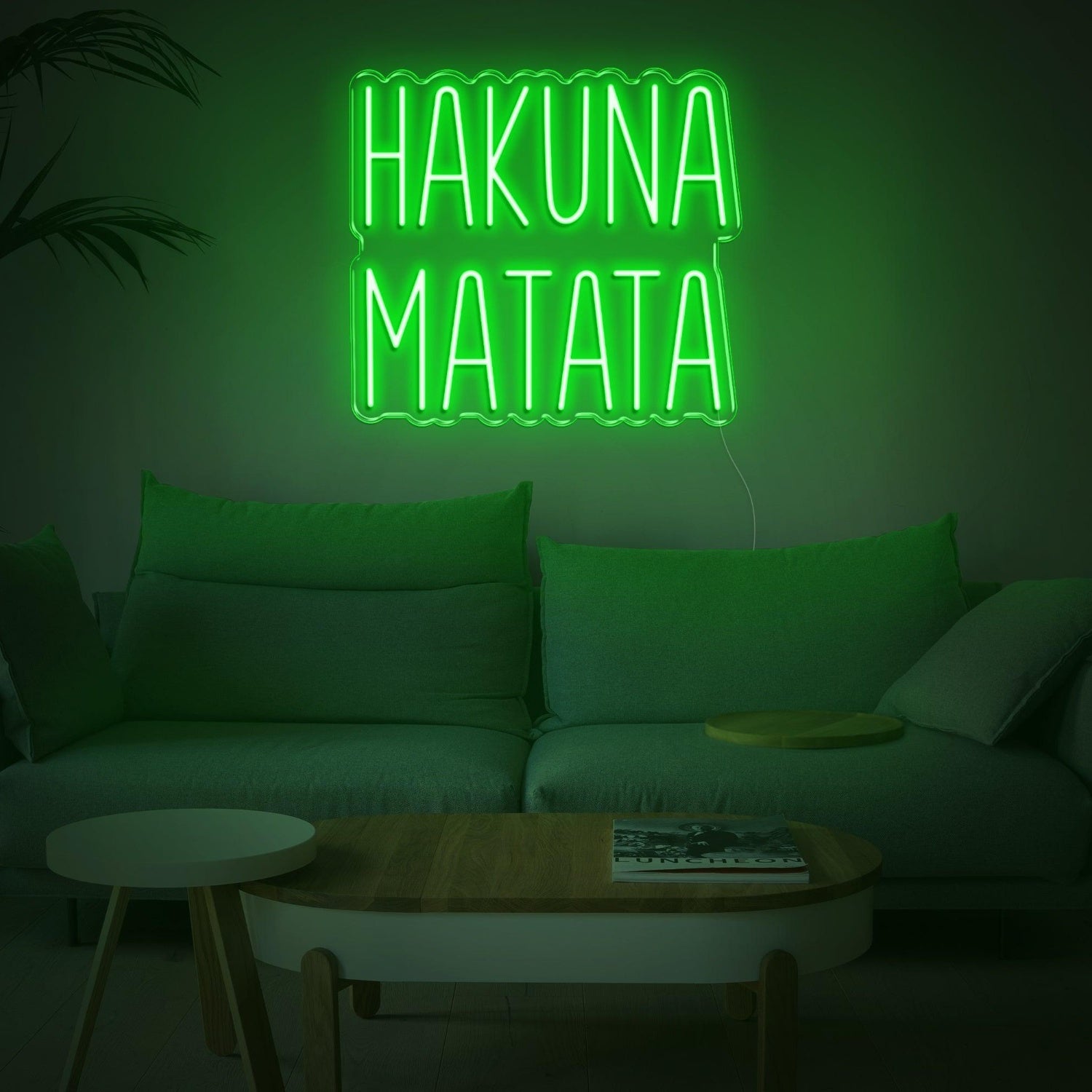 Hakuna Matata Red Script Led Neon Sign For Modern Living Room Decor | Shineneon