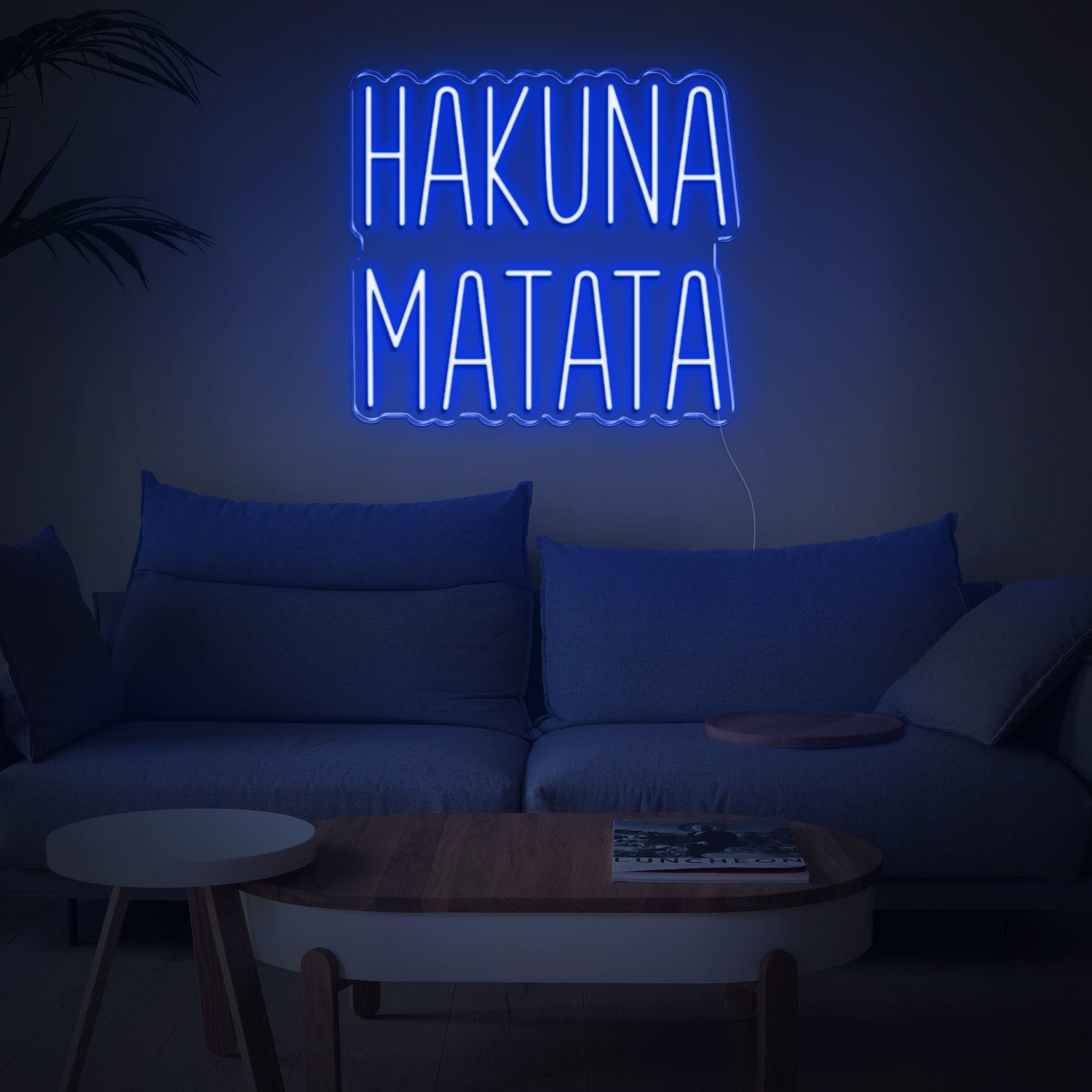 Hakuna Matata Red Script Led Neon Sign For Modern Living Room Decor | Shineneon