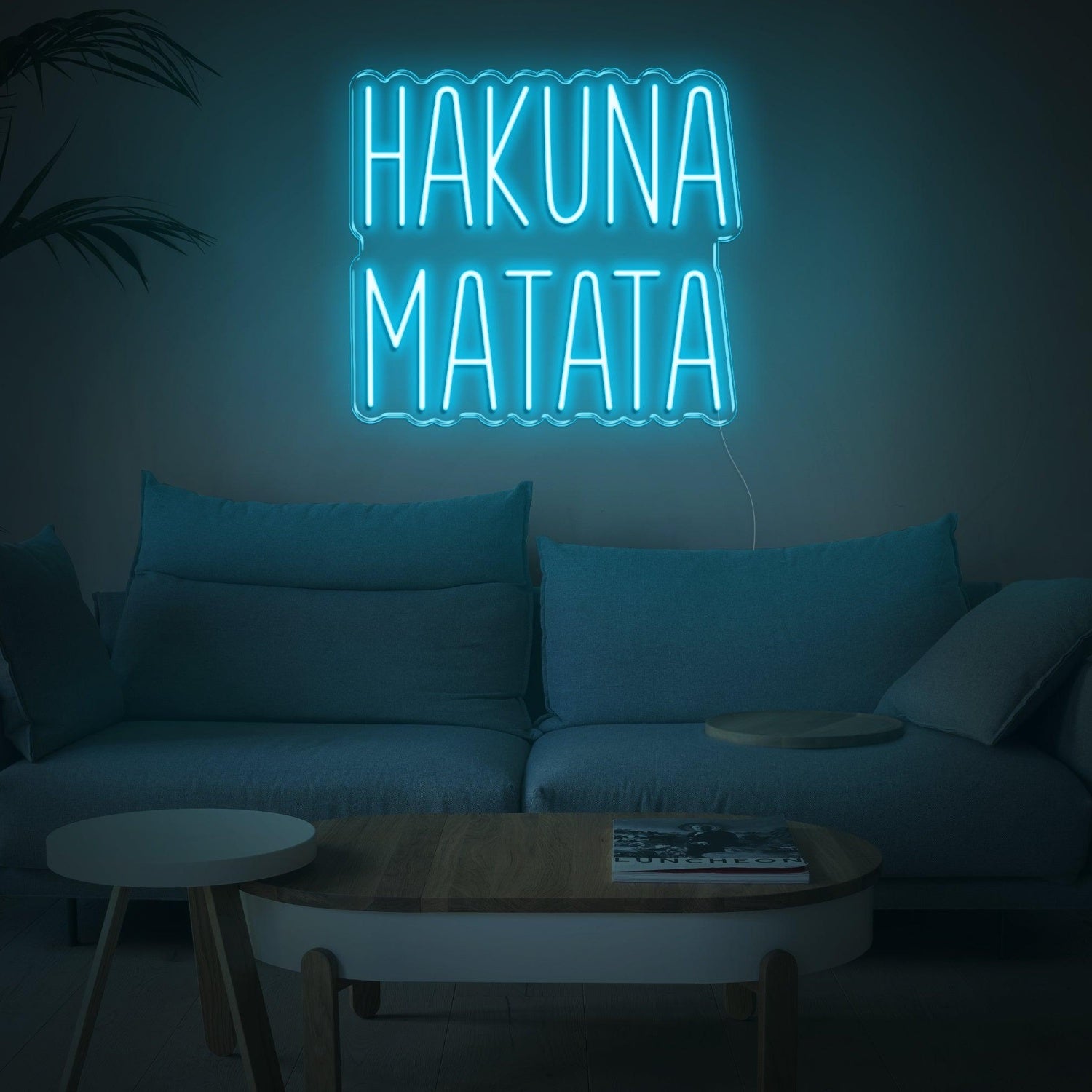 Hakuna Matata Red Script Led Neon Sign For Modern Living Room Decor | Shineneon