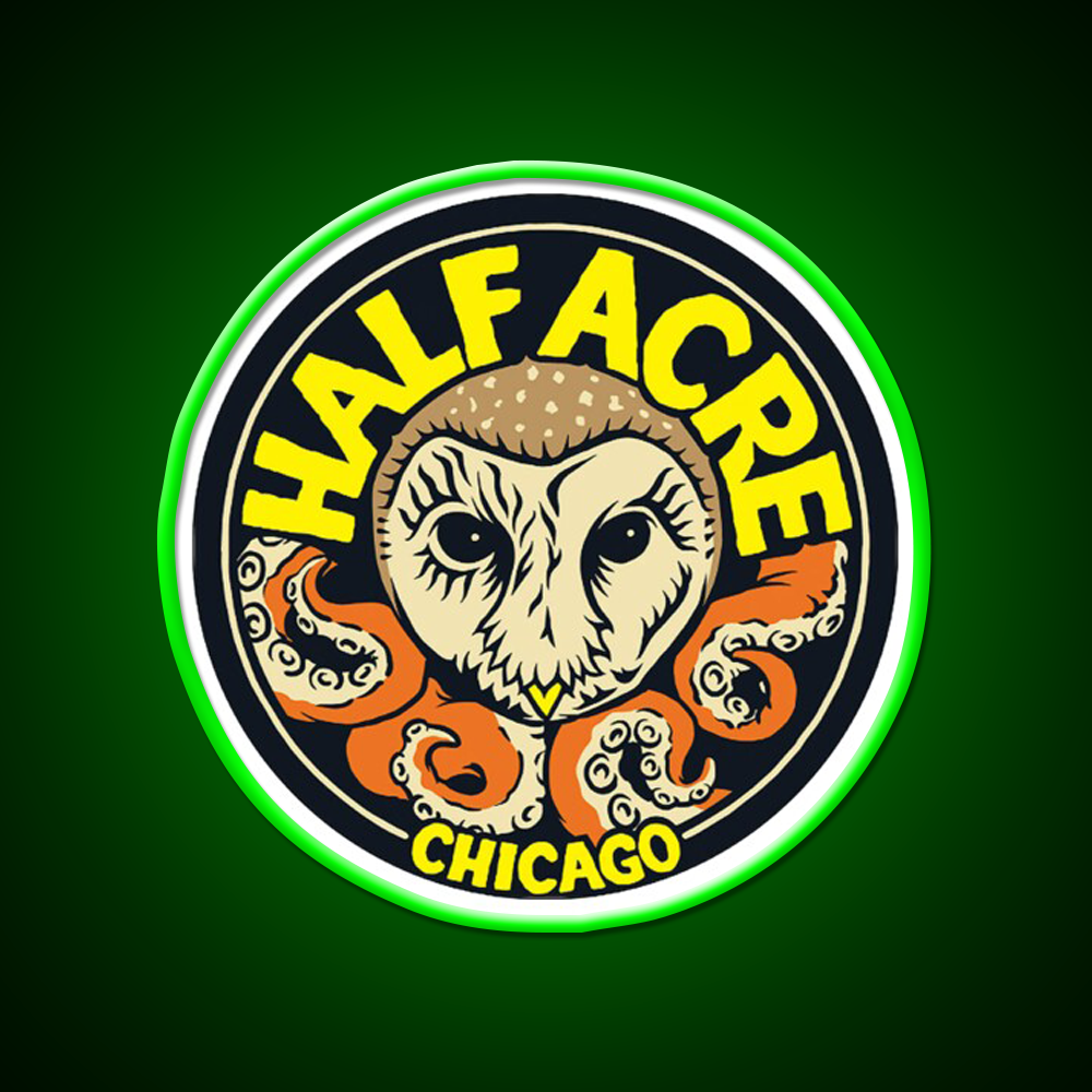 Half Acre Brewing Company Beer Bar Decor Led Neon Sign Rgb Color