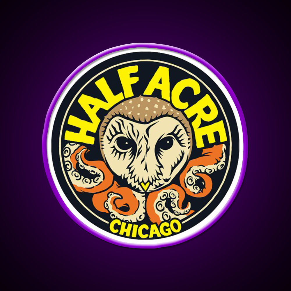 Half Acre Brewing Company Beer Bar Decor Led Neon Sign Rgb Color