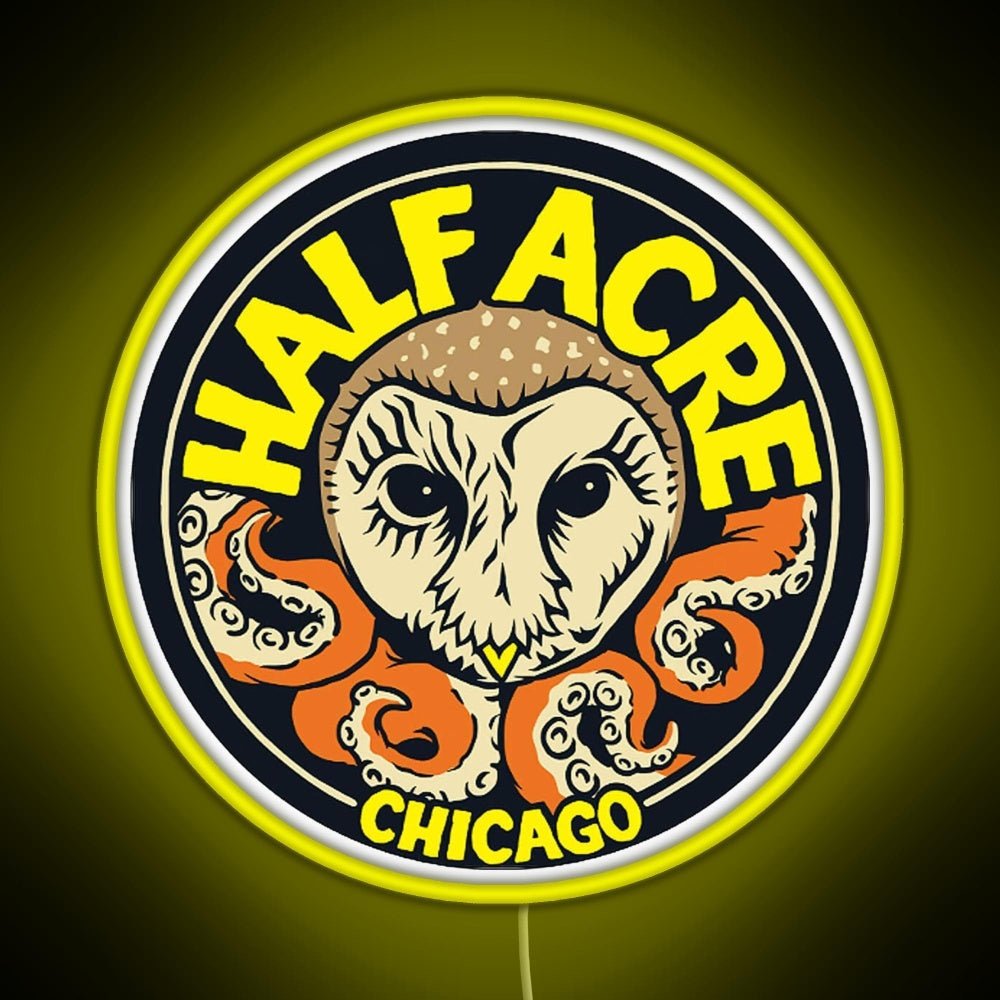 Half Acre Brewing Company Rgb Led Neon Sign Pop Wall Art - Shineneon