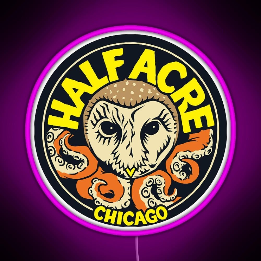 Half Acre Brewing Company Rgb Led Neon Sign Pop Wall Art - Shineneon