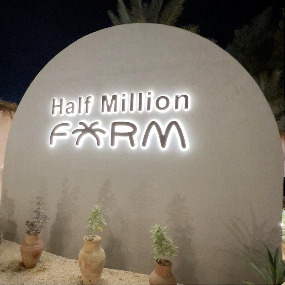 Half Million Farm 3D Backlit Channel Letters Led Light Sign - Shineneon