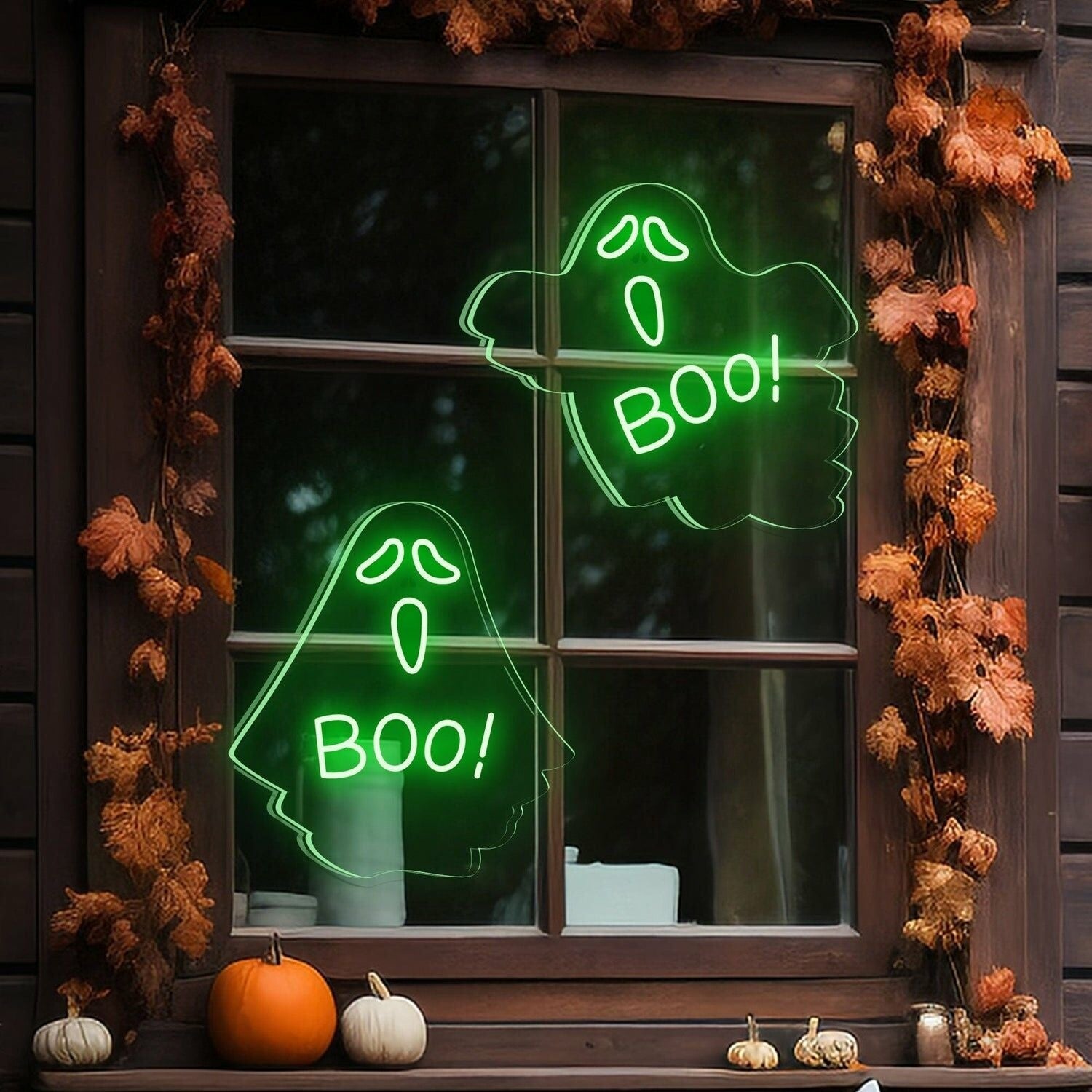 Halloween Ambiance Screaming Ghosts Led Neon Sign | Shineneon