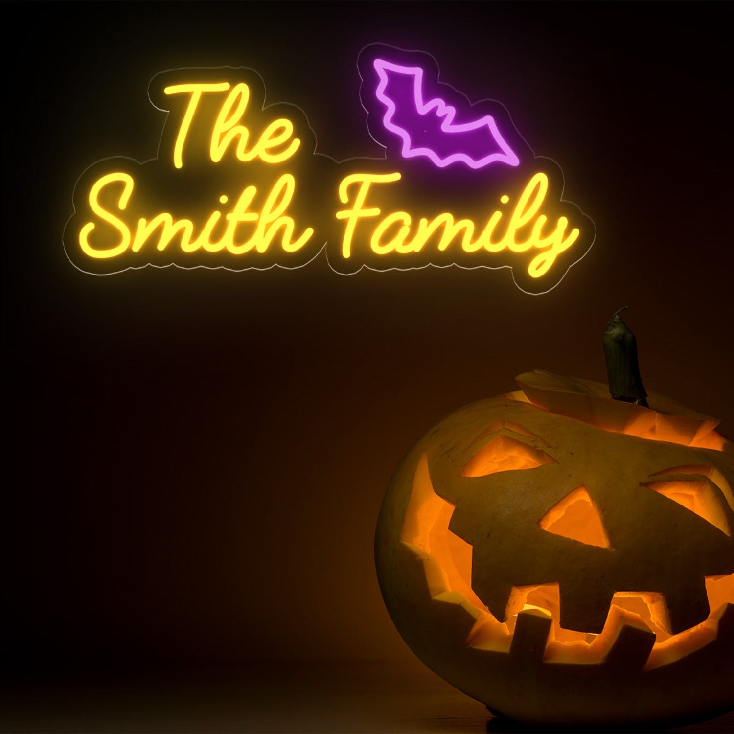 Halloween Bat Custom Name Neon Light Sign | Shineneon