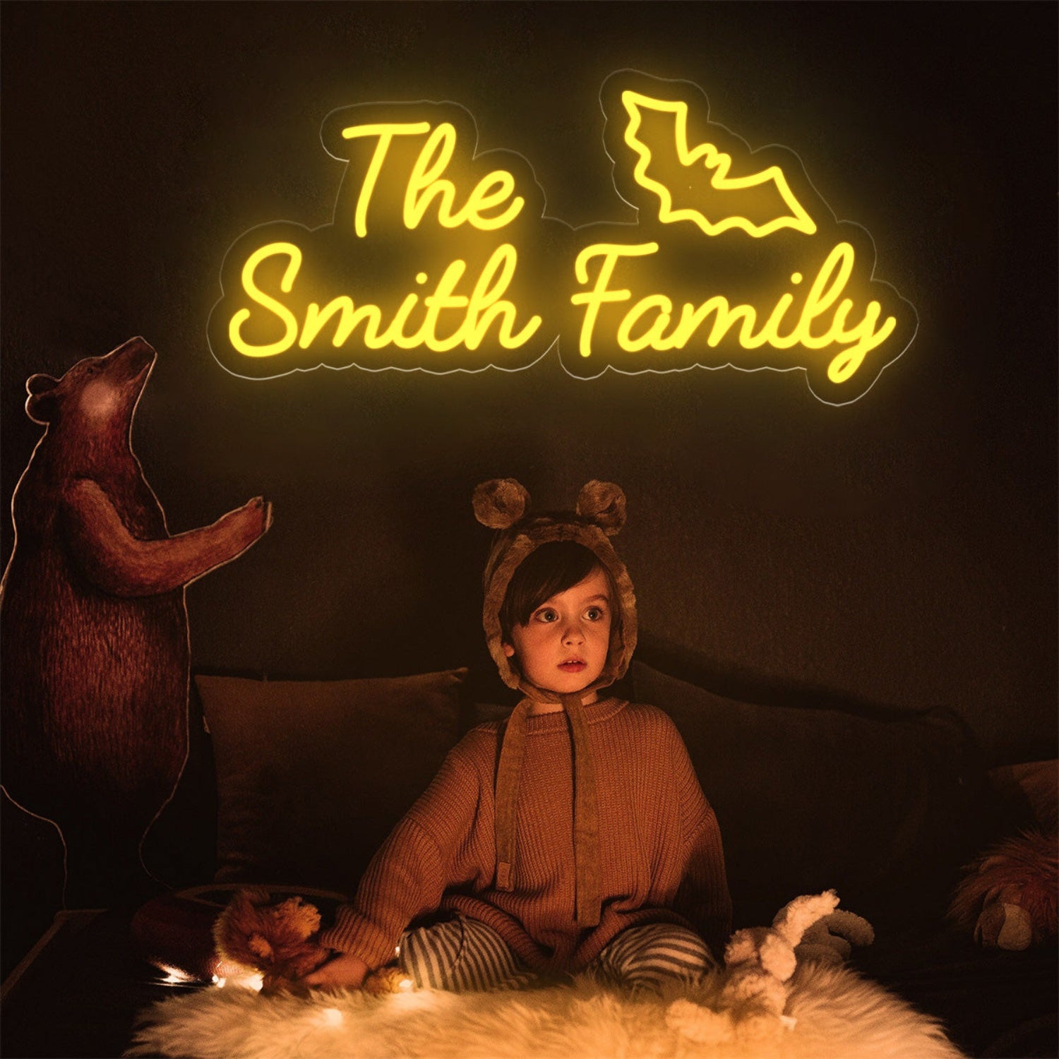 Halloween Bat Custom Name Neon Light Sign | Shineneon