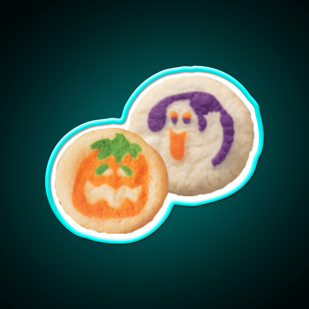 Halloween Cookies Snack Food Led Neon Sign Rgb Color - Shineneon