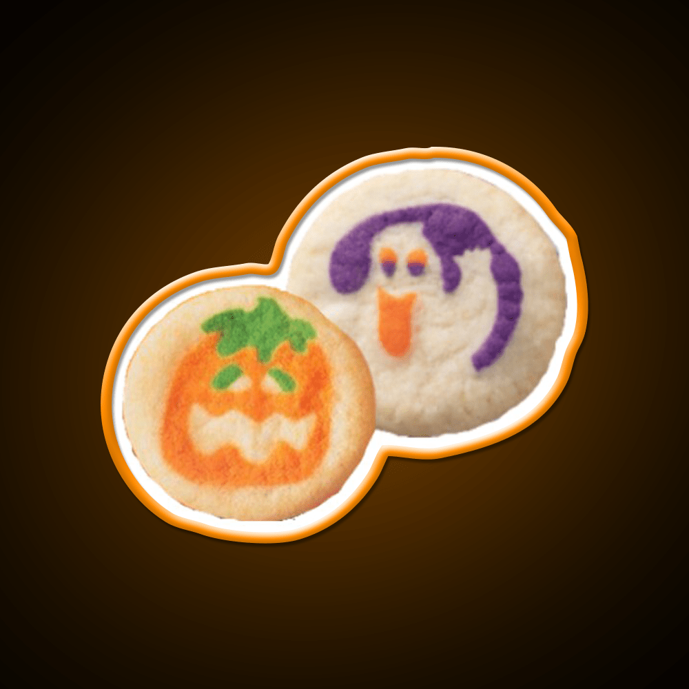 Halloween Cookies Snack Food Led Neon Sign Rgb Color - Shineneon
