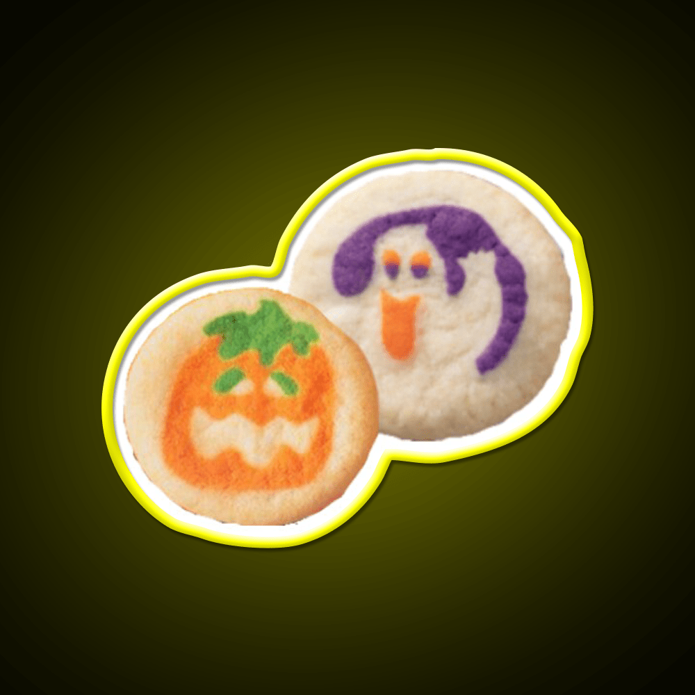 Halloween Cookies Snack Food Led Neon Sign Rgb Color - Shineneon