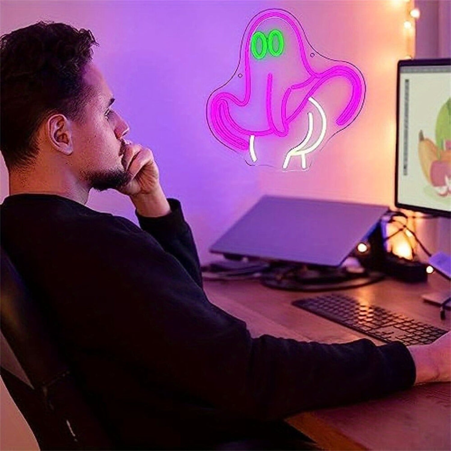 Halloween Cute Boo Led Neon Sign For Parties | Shineneon