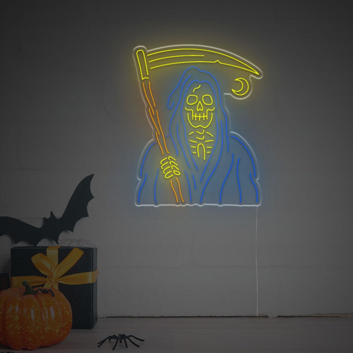 Halloween Decor Events With The Grim Reaper Led Neon Sign | Shineneon