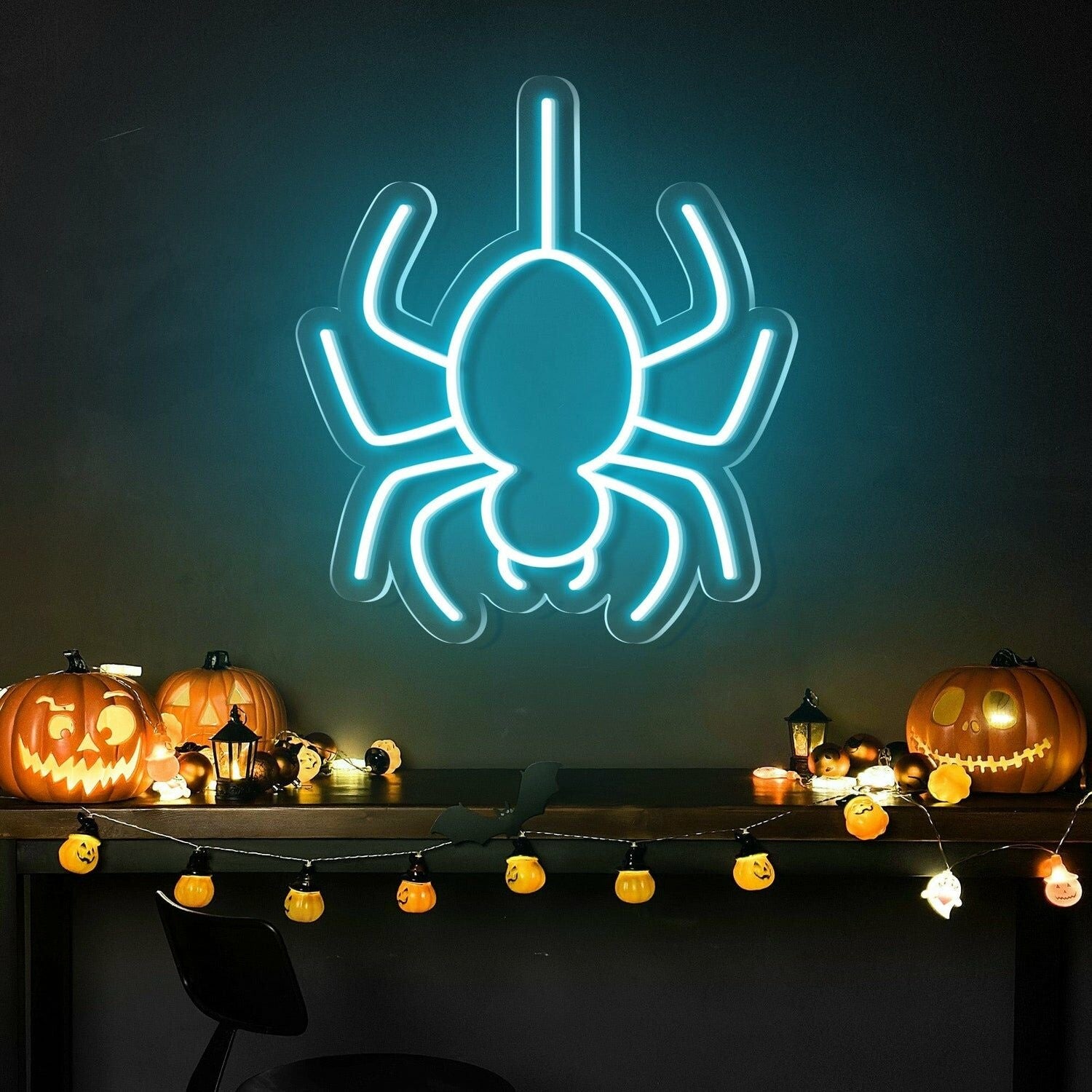 Halloween Festivities With The Spider Halloween Neon Sign | Shineneon