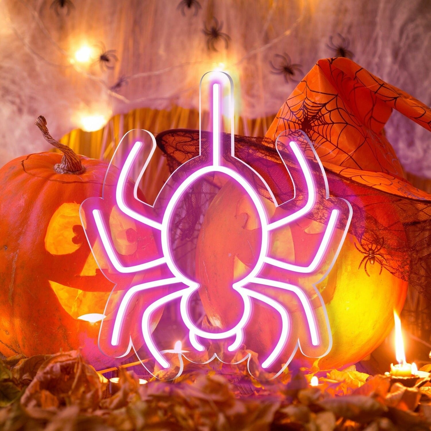 Halloween Festivities With The Spider Halloween Neon Sign | Shineneon