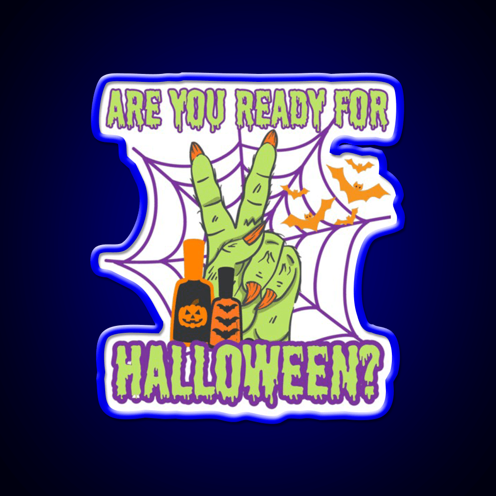 Halloween For Nails Artist Nail Salon Led Neon Sign Rgb Color - Shineneon
