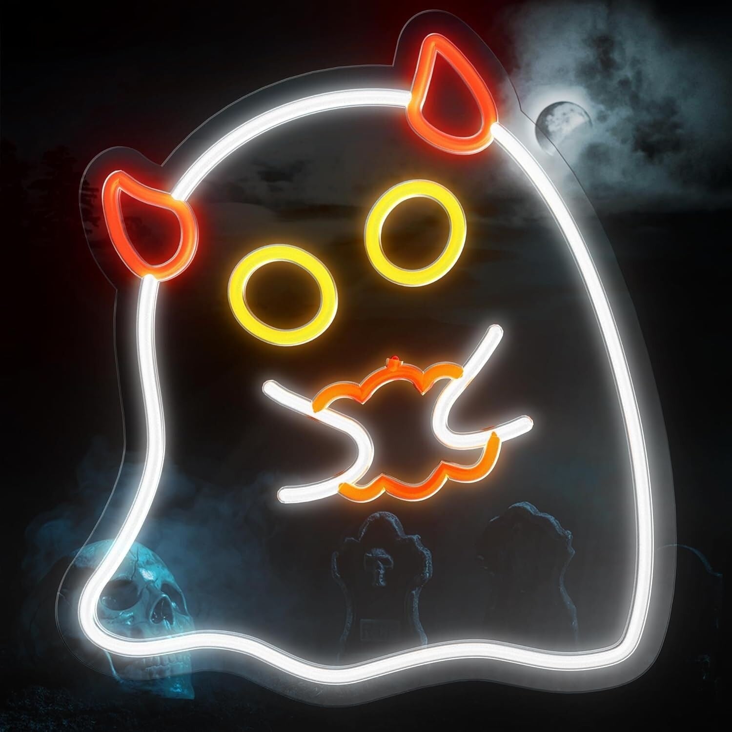 Halloween Hand Held Pumpkin Imp Neon Sign Season | Shineneon