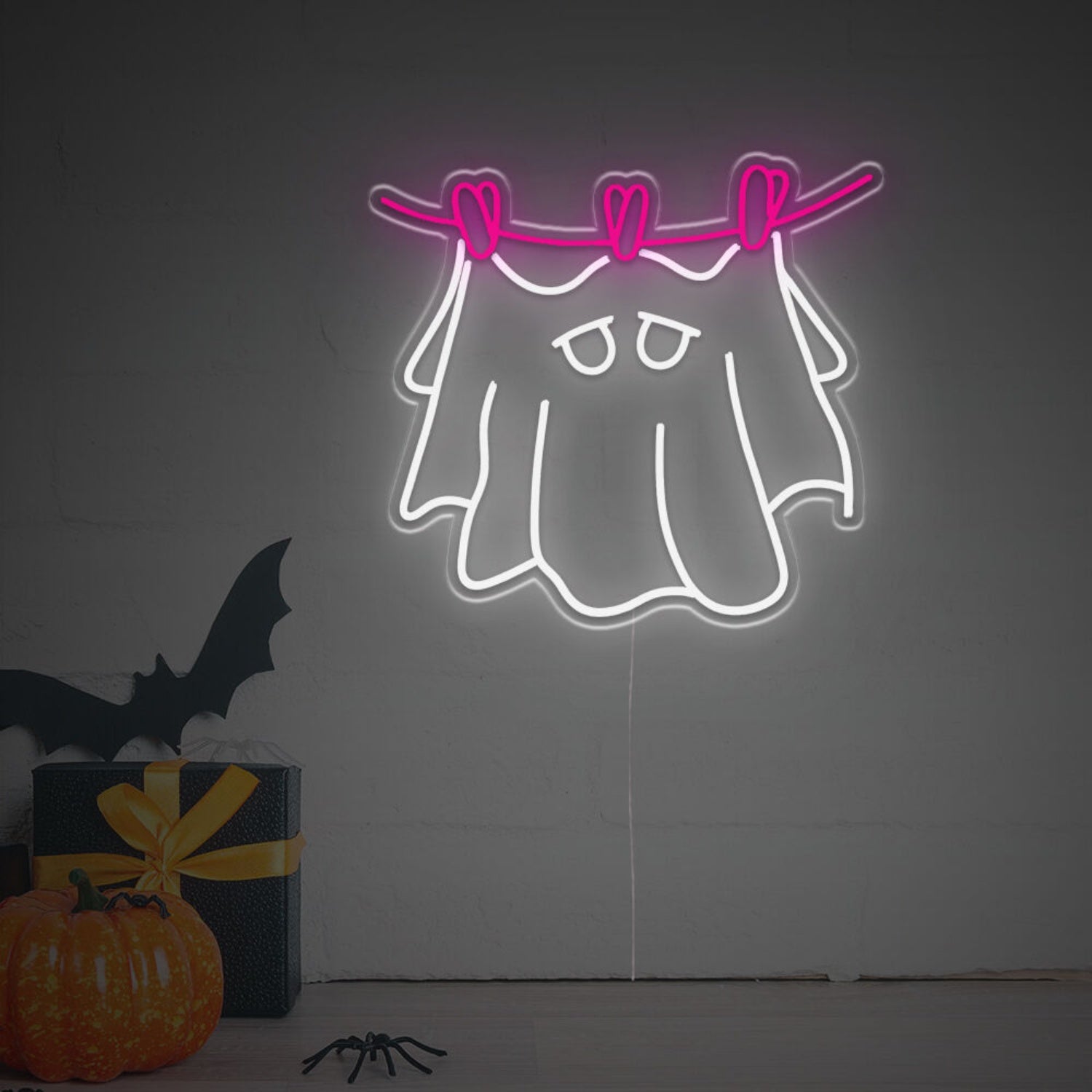 Halloween Hanging Ghost Led Neon Sign For Home | Shineneon