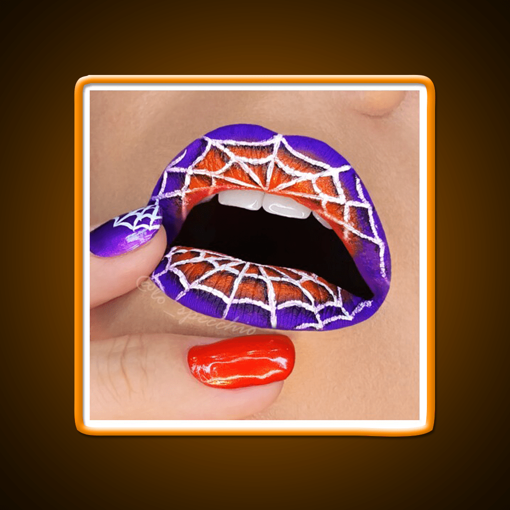 Halloween Lip And Nail Art Nail Salon Led Neon Sign Rgb Color - Shineneon