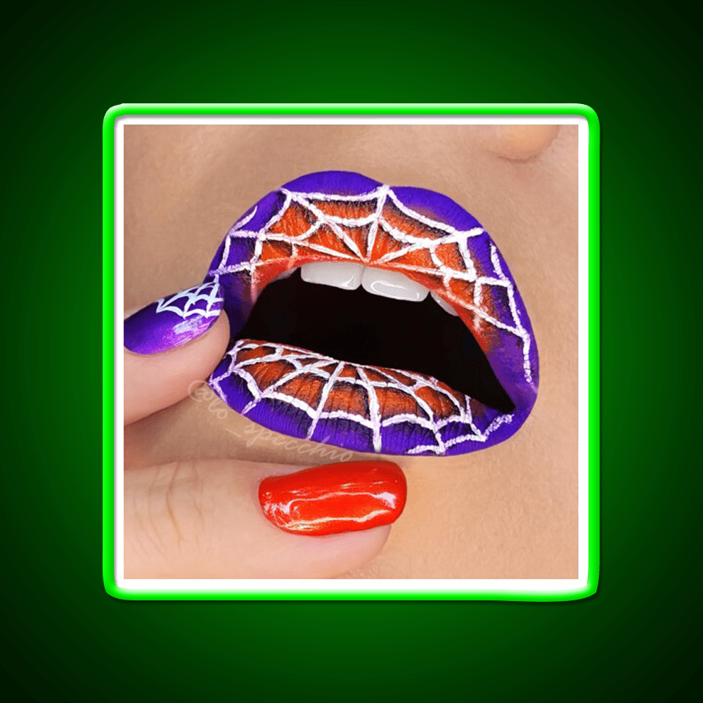 Halloween Lip And Nail Art Nail Salon Led Neon Sign Rgb Color - Shineneon