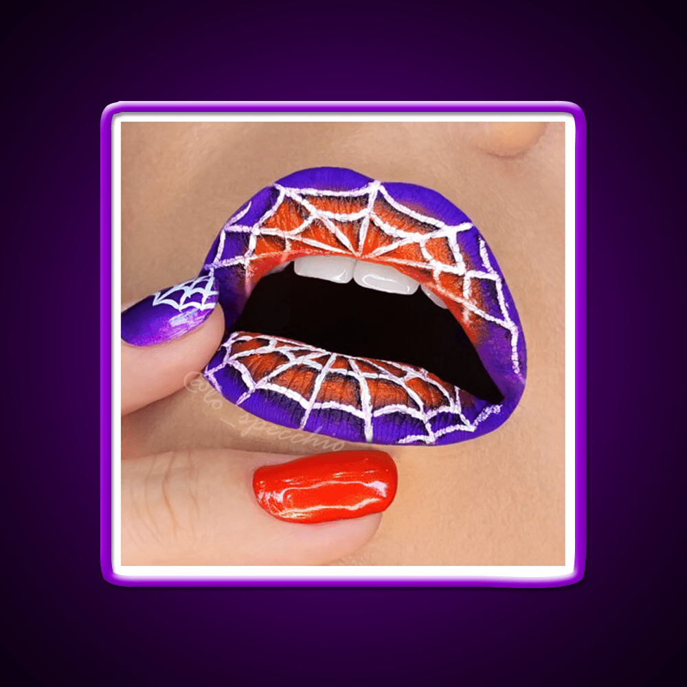 Halloween Lip And Nail Art Nail Salon Led Neon Sign Rgb Color - Shineneon