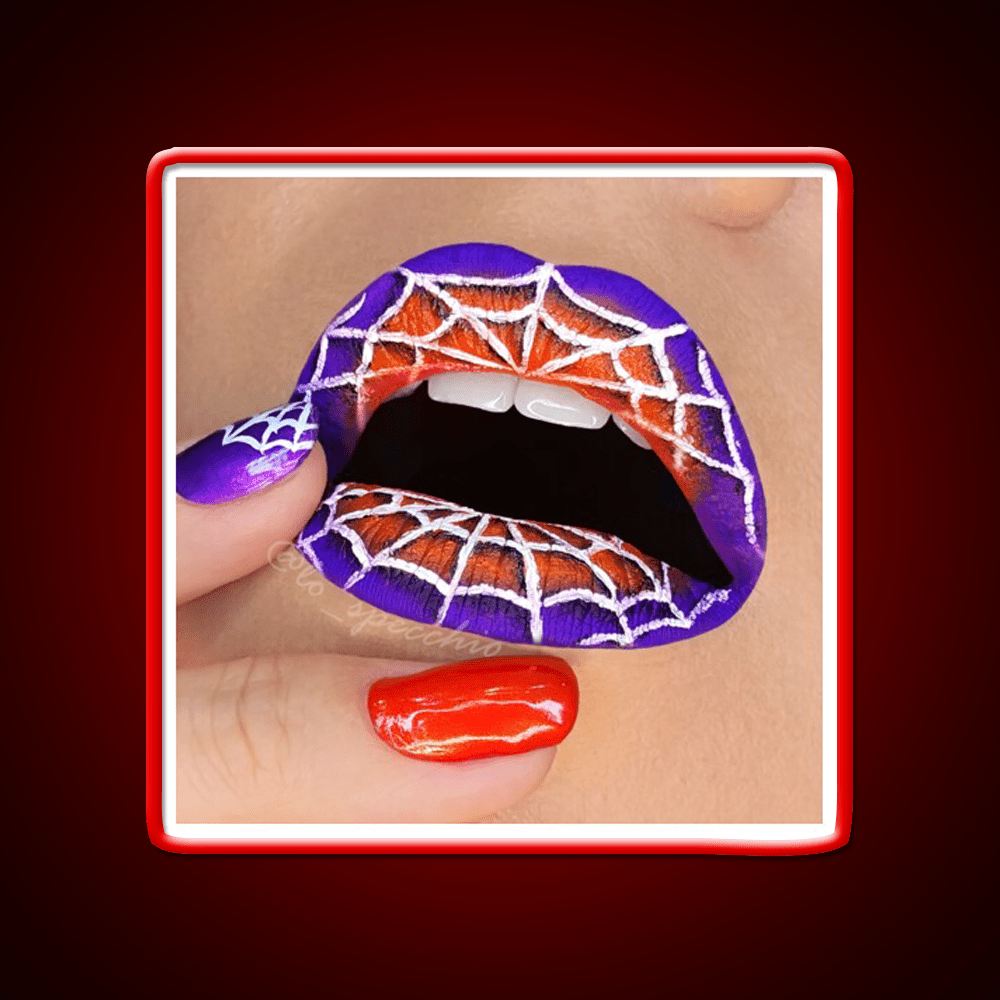 Halloween Lip And Nail Art Nail Salon Led Neon Sign Rgb Color - Shineneon