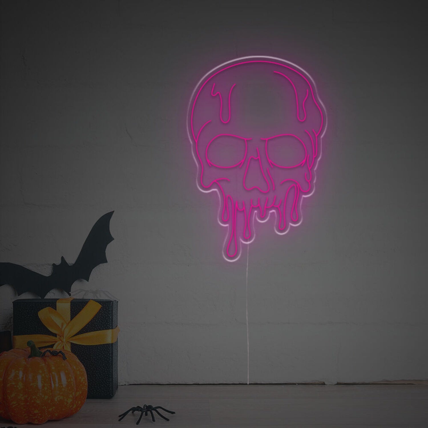Halloween Melting Skull Head Led Neon Sign | Shineneon