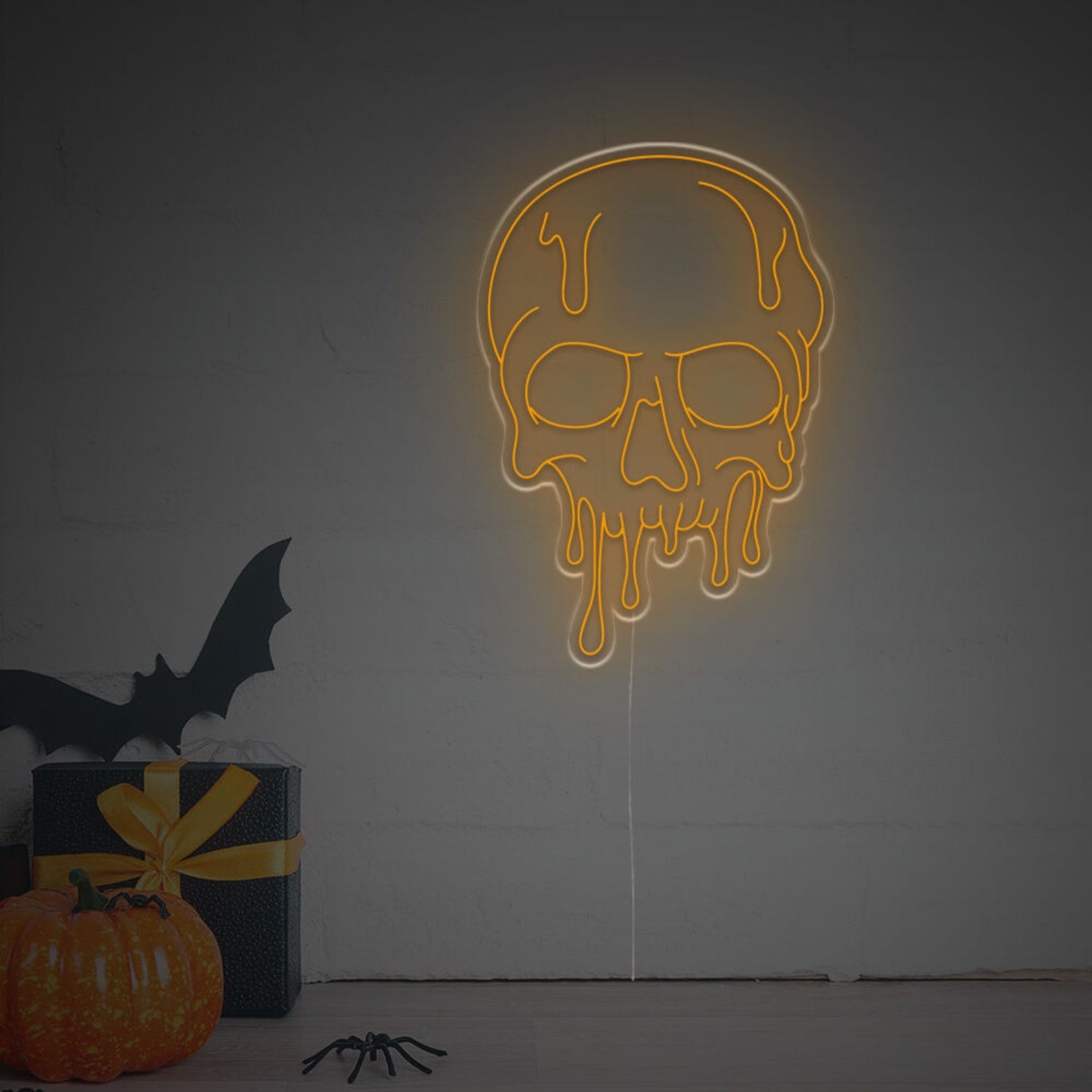 Halloween Melting Skull Head Led Neon Sign | Shineneon
