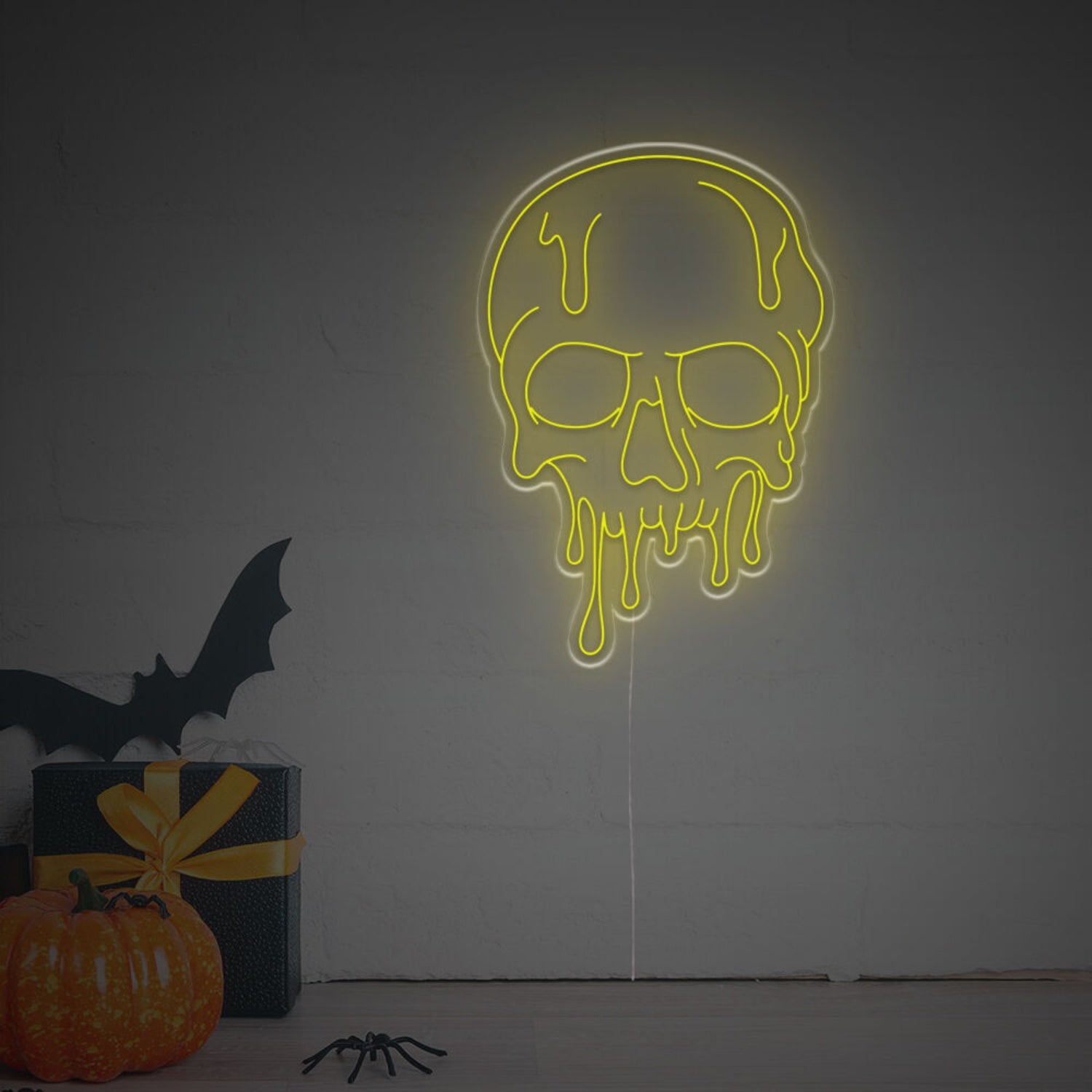 Halloween Melting Skull Head Led Neon Sign | Shineneon