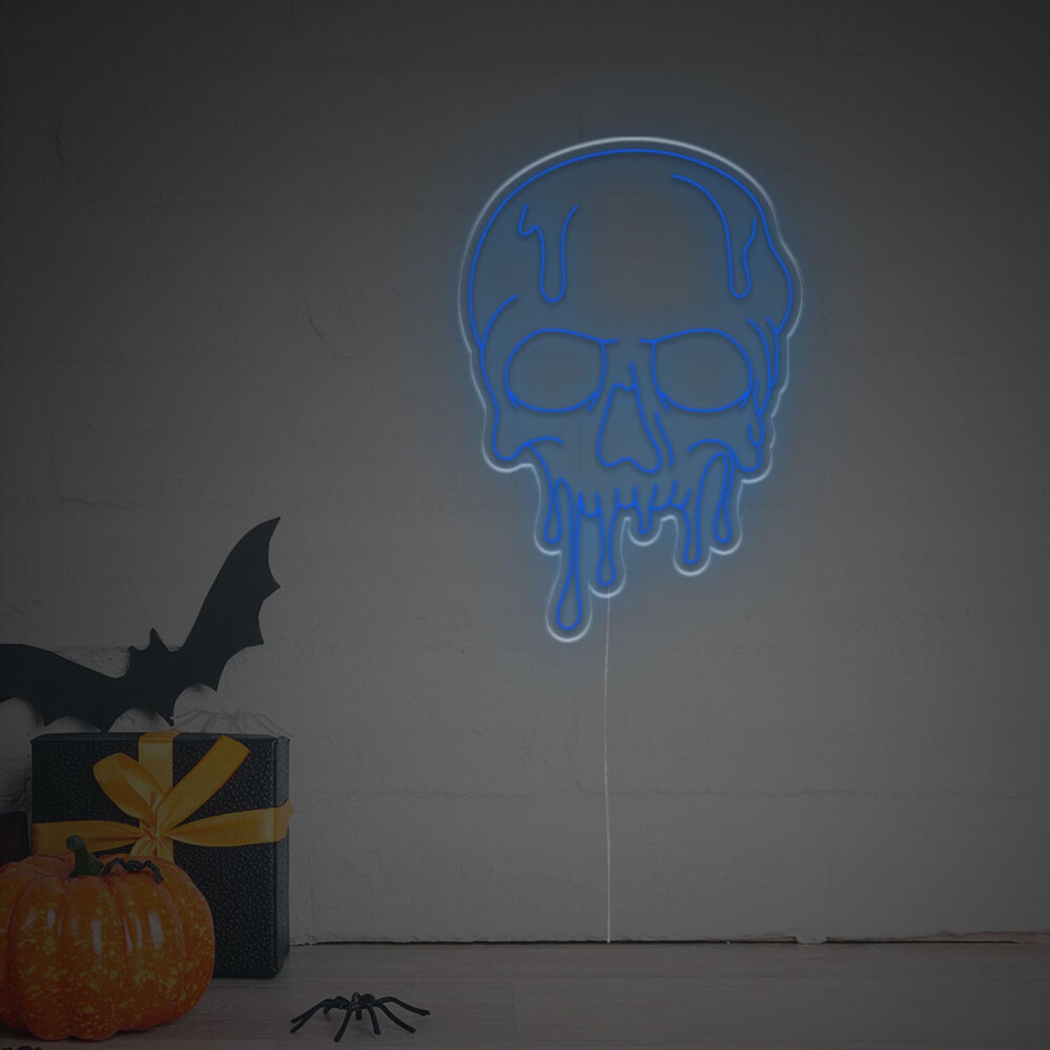 Halloween Melting Skull Head Led Neon Sign | Shineneon