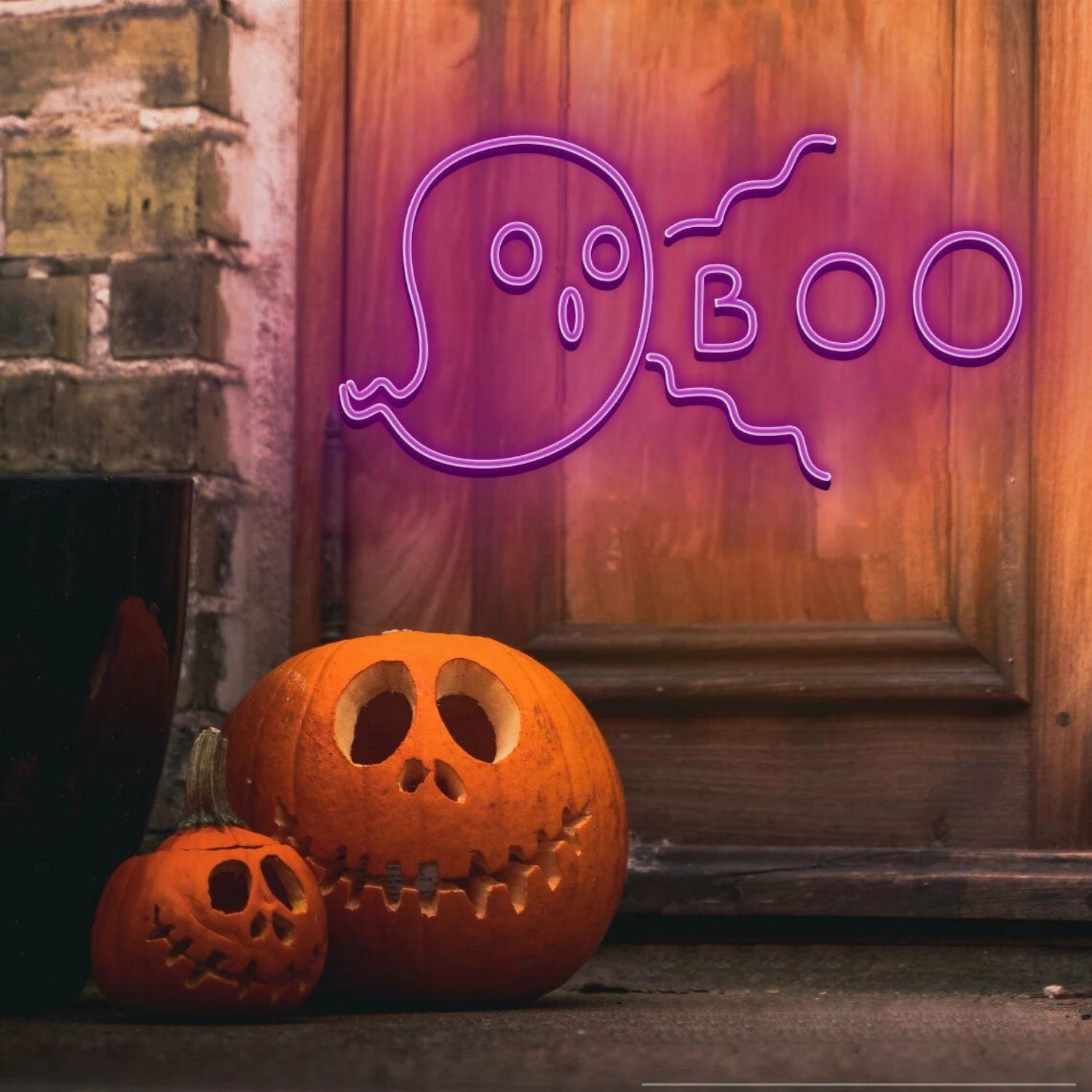 Halloween Neon Sign Ghost Boo Neon Sign | Shineneon
