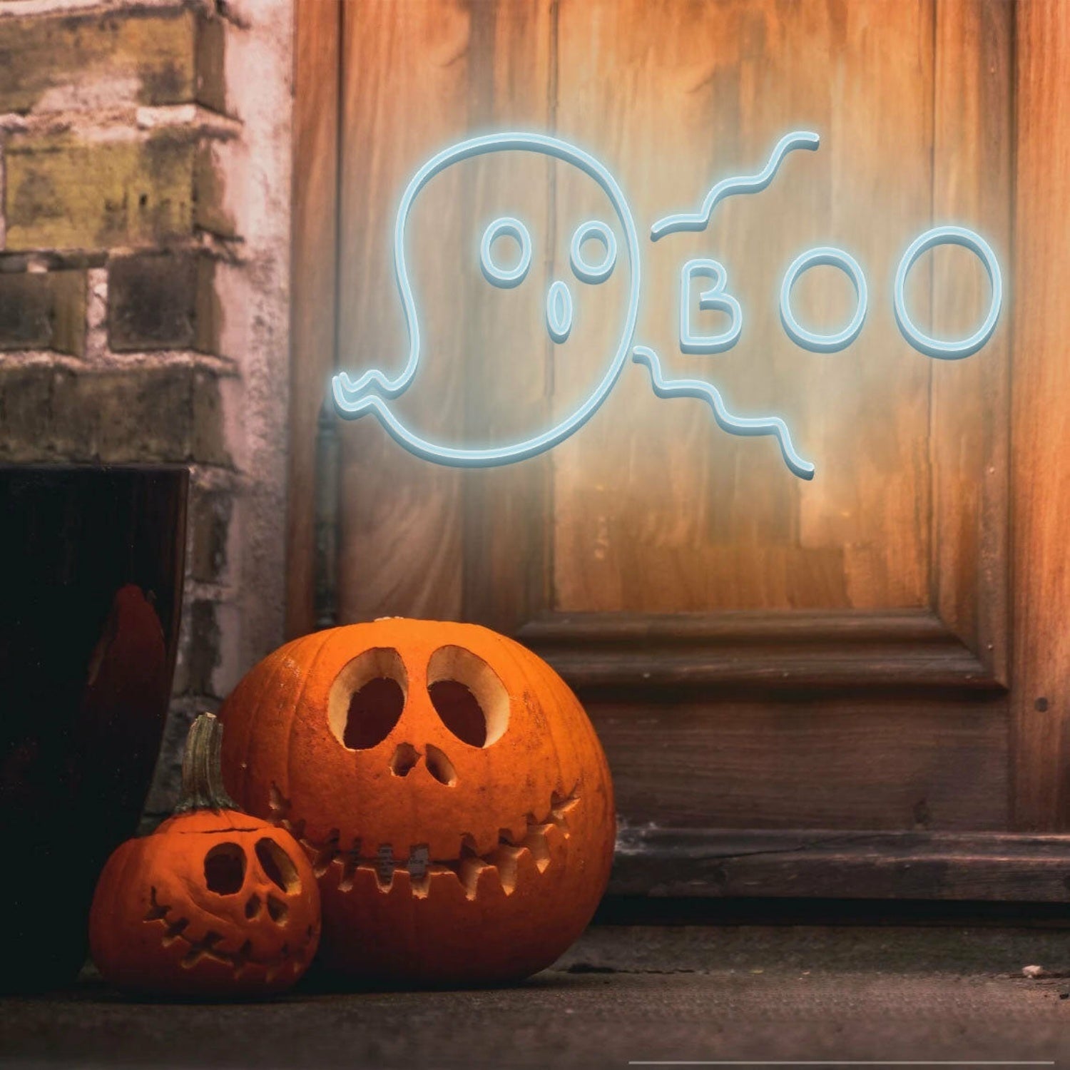 Halloween Neon Sign Ghost Boo Neon Sign | Shineneon