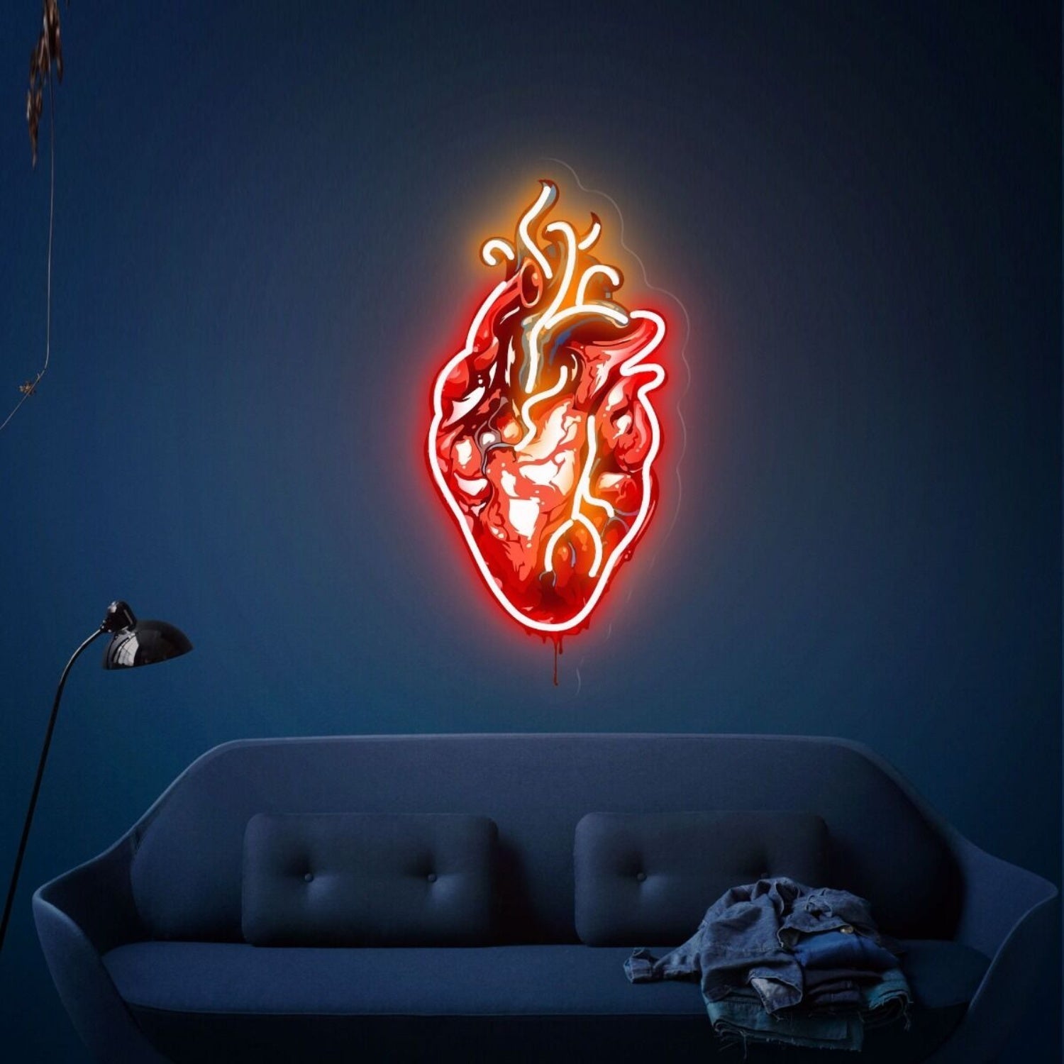 Halloween Party Human Heart Uv Led Neon Sign Led Light - Shineneon